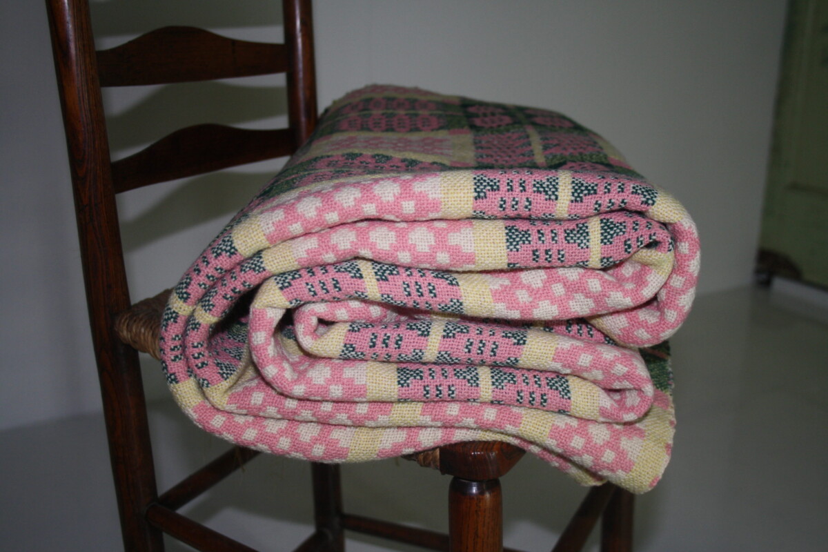 Welsh Tapestry Blanket - Pink - Image 6