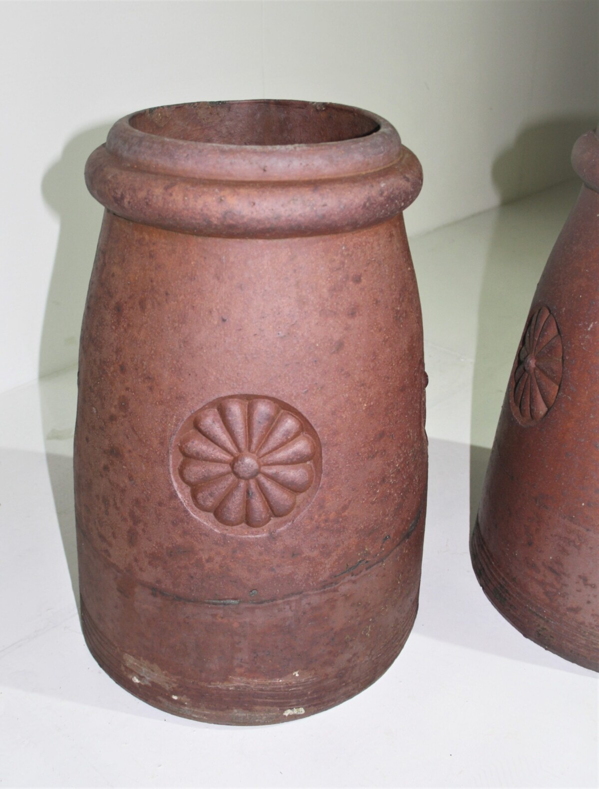 Salt Glazed Chimney Pot - Pair - Image 5