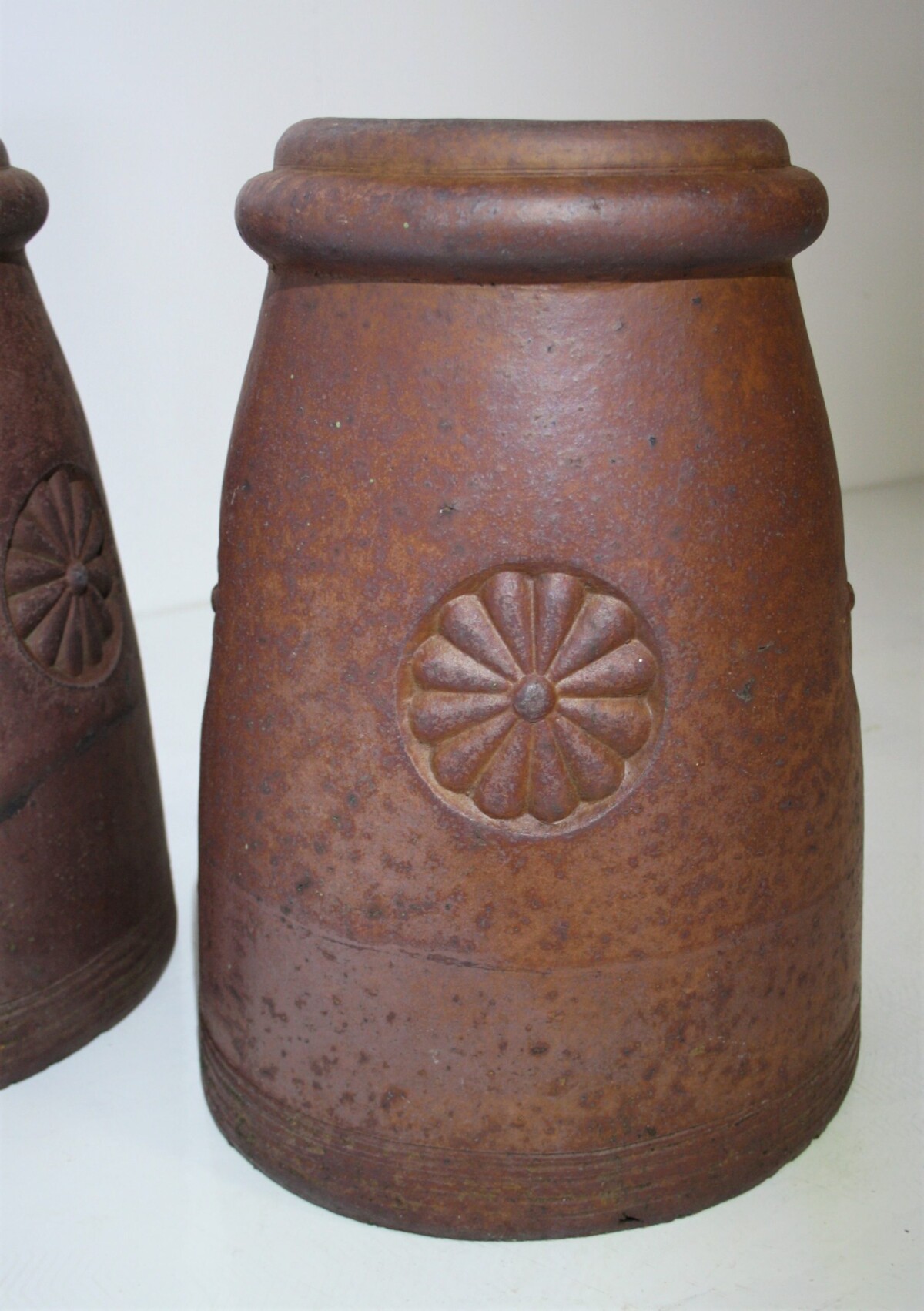 Salt Glazed Chimney Pot - Pair - Image 4