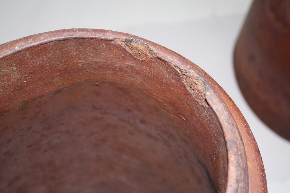 Salt Glazed Chimney Pot - Pair - Image 8