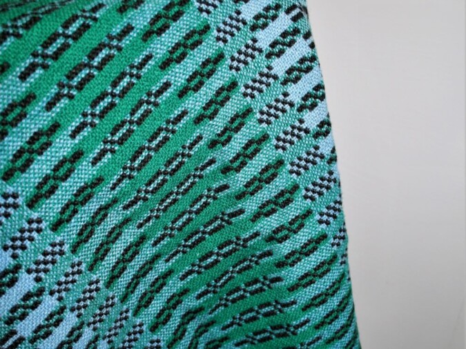 Welsh Tapestry Blanket - Green & Blue