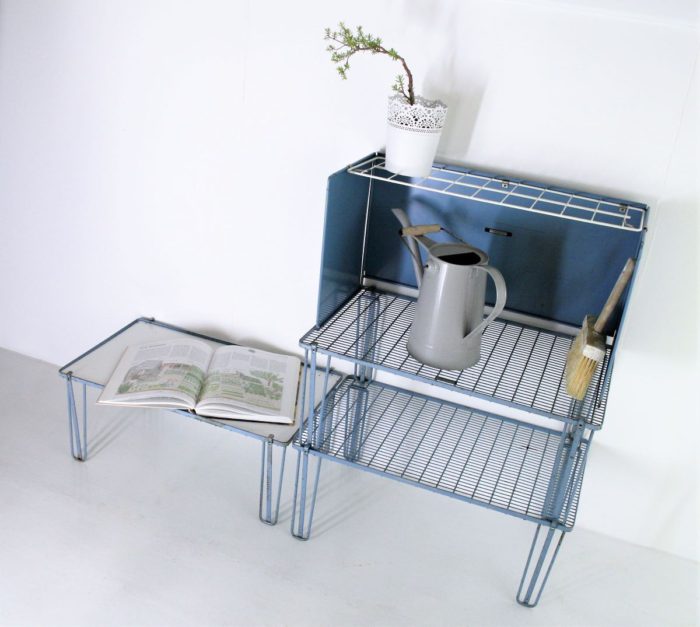 Blue Shelf Rack Greencore Design