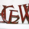 Cast Bronze Letters - Letter U only