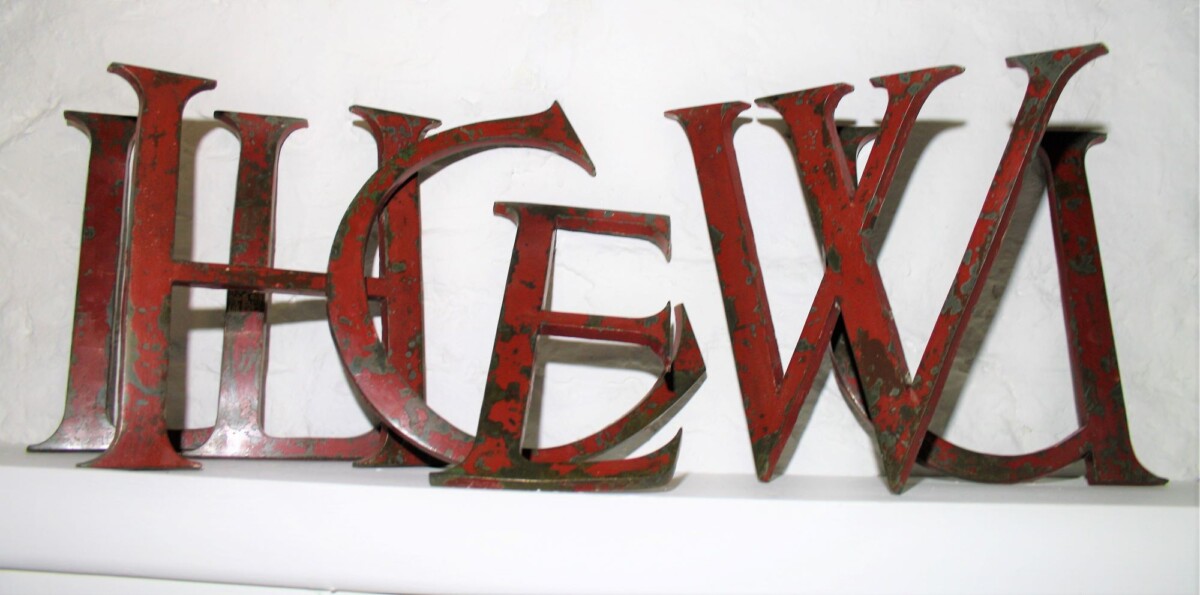 Cast Bronze Letters - Letter U only