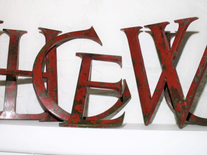 Cast Bronze Letters - Letter U only
