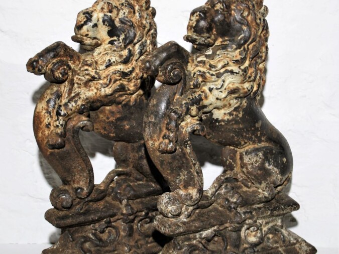 Cast Iron Door Porters - Pair
