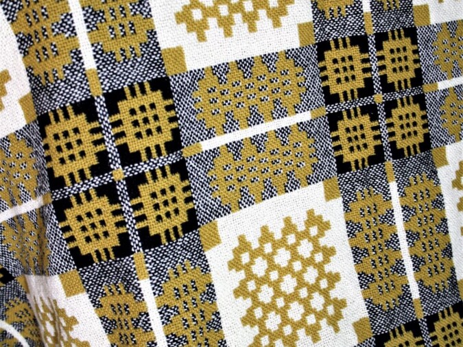 Gold & Black Welsh Blanket