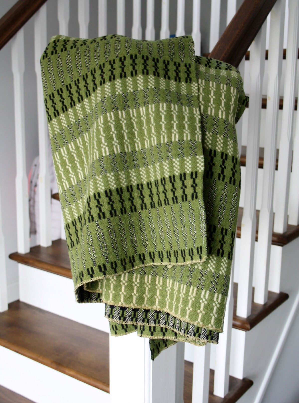Welsh Tapestry Blanket - Forest Greens - Image 10