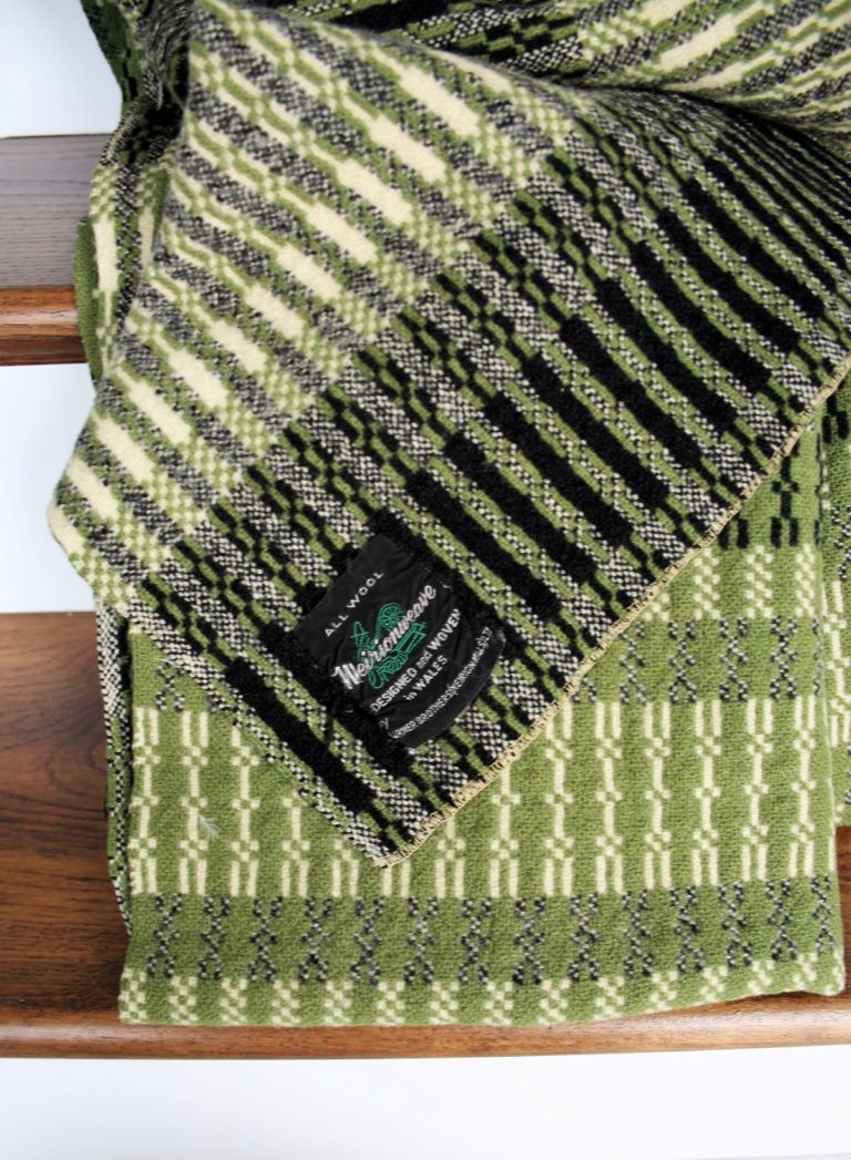 Welsh Tapestry Blanket – Forest Greens | Greencore Design