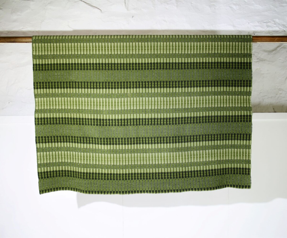 Welsh Tapestry Blanket - Forest Greens - Image 3