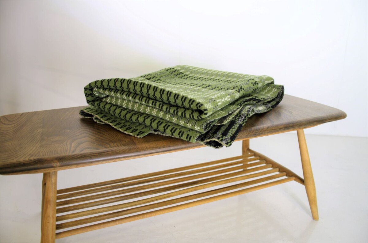 Welsh Tapestry Blanket - Forest Greens - Image 6