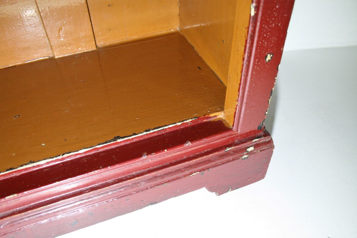 Old Painted Pine Bookcase - Image 6