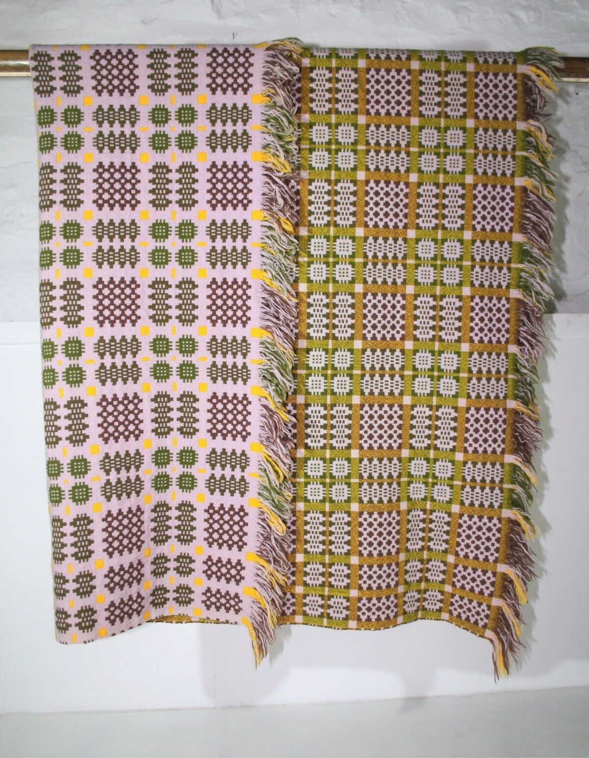 Welsh Tapestry Blanket - Lilac & Greens - Image 8