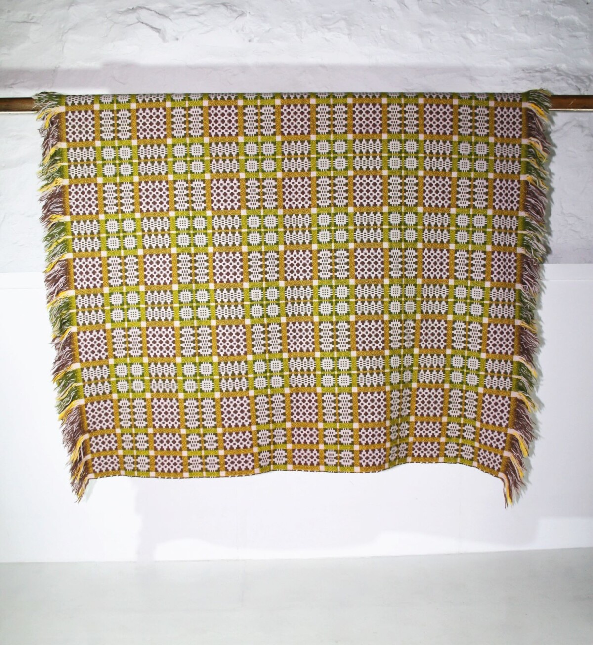 Welsh Tapestry Blanket - Lilac & Greens - Image 7