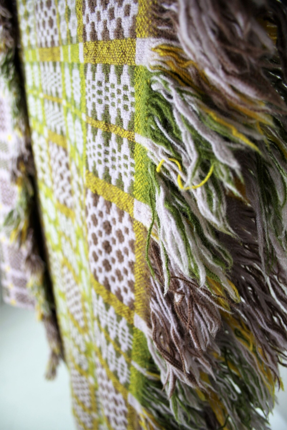 Welsh Tapestry Blanket - Lilac & Greens - Image 6