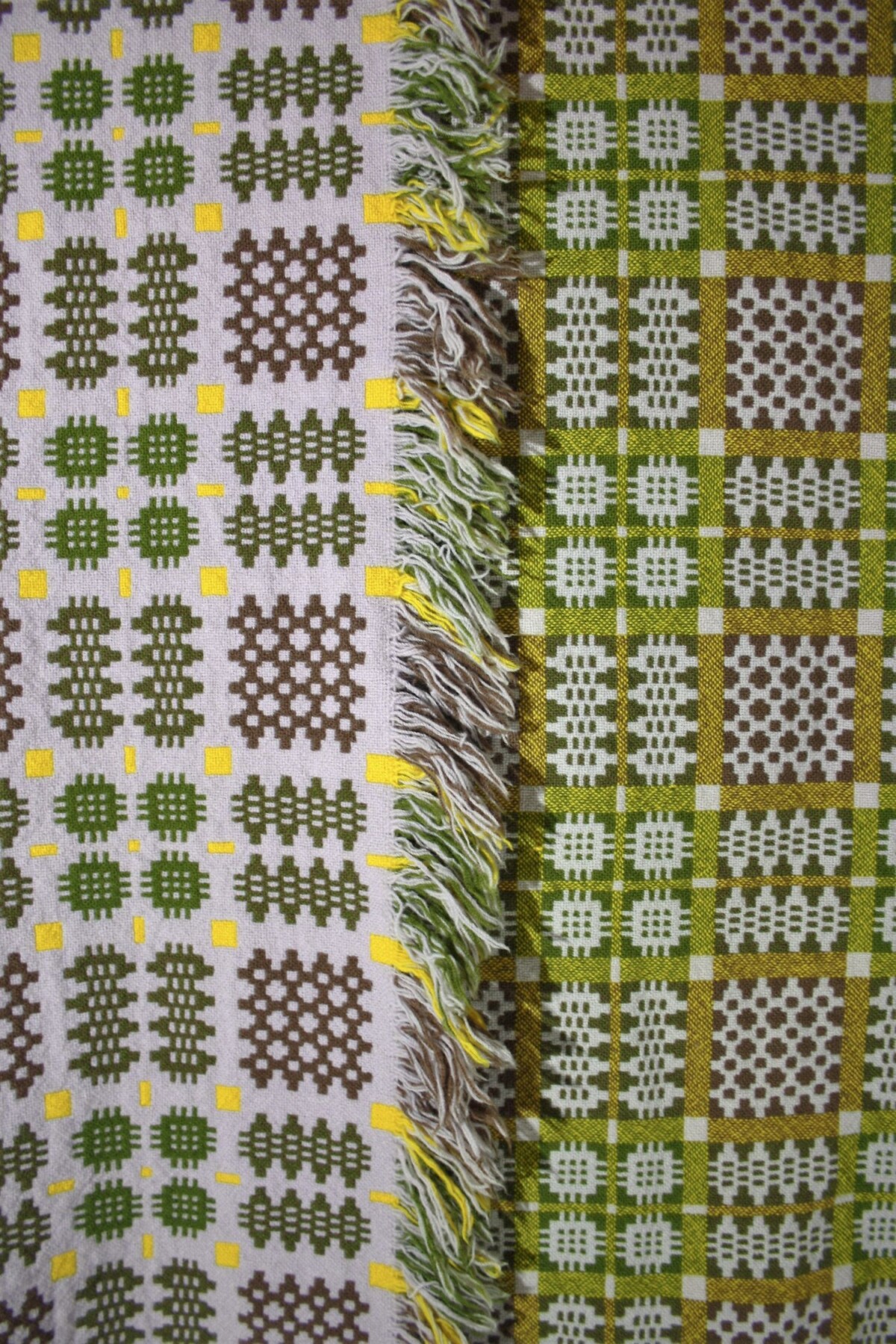 Welsh Tapestry Blanket - Lilac & Greens - Image 5