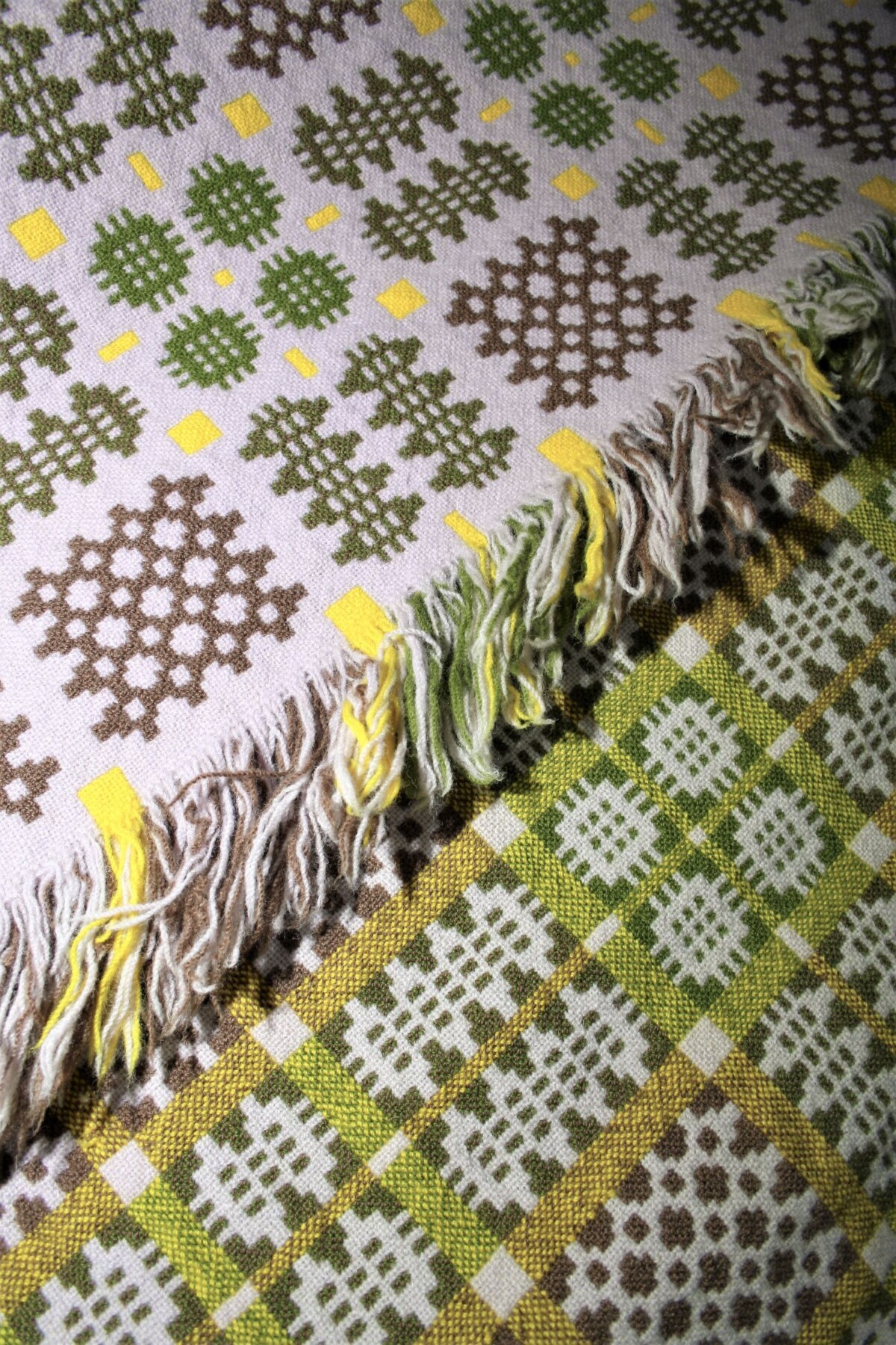 Welsh Tapestry Blanket - Lilac & Greens