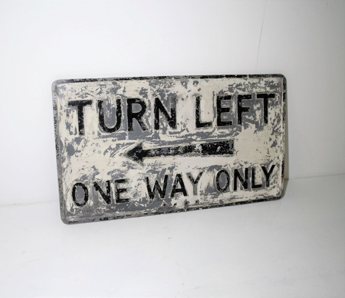One Way Sign | Double Sided 1930s Industrial - Image 7