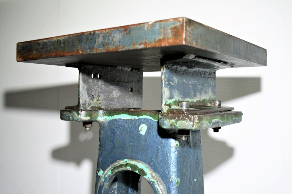 Small Industrial Cast Iron Table - Image 4