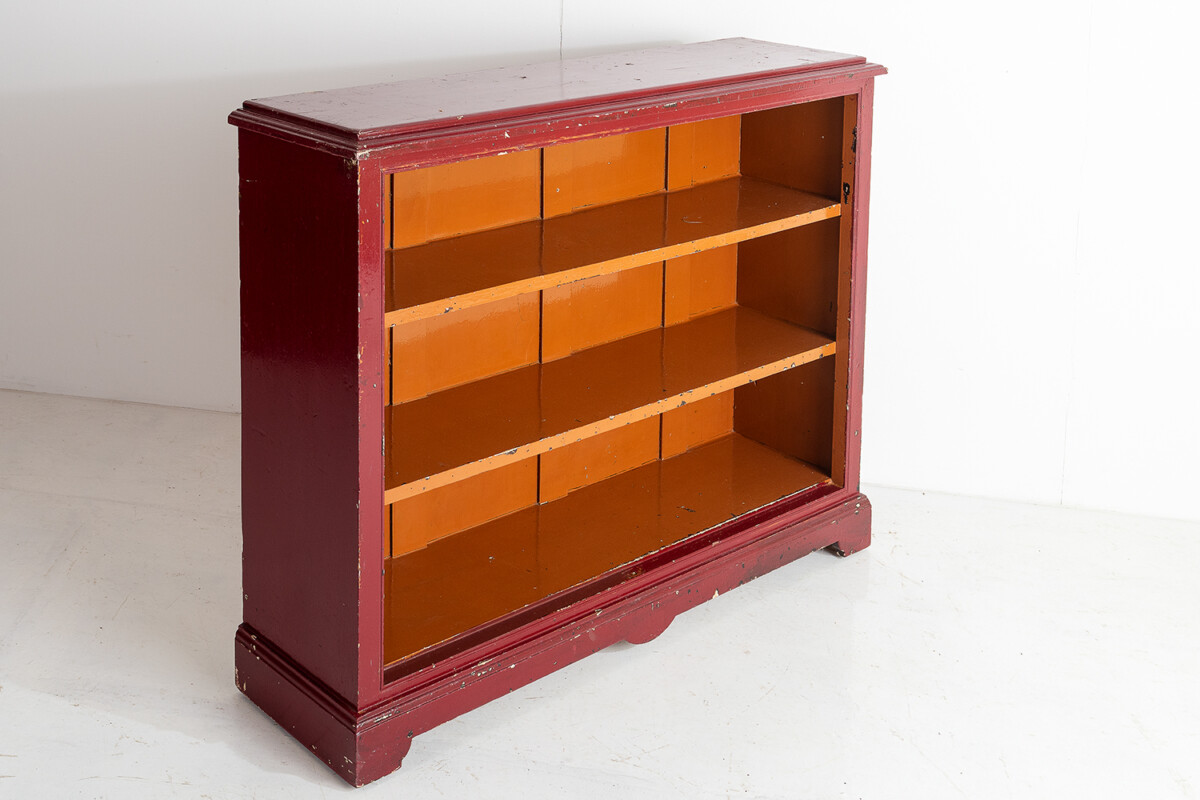 Old Painted Pine Bookcase
