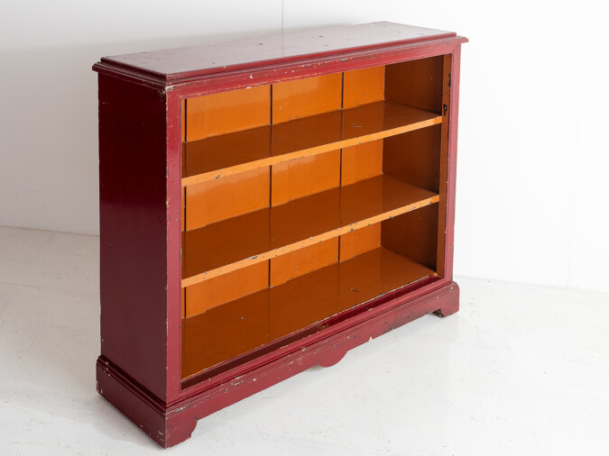 Old Painted Pine Bookcase