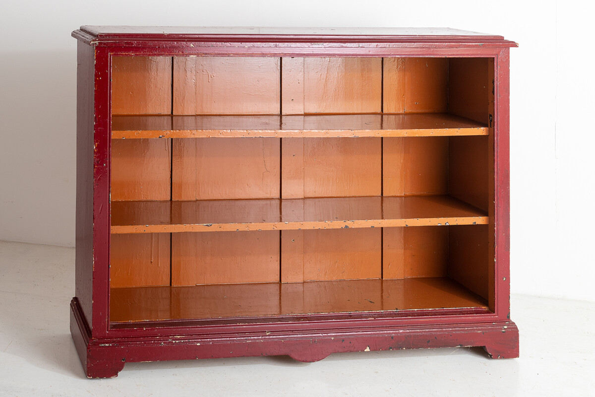 Old Painted Pine Bookcase - Image 12