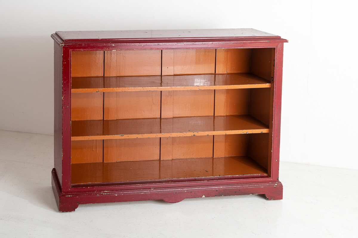Old Painted Pine Bookcase - Image 11