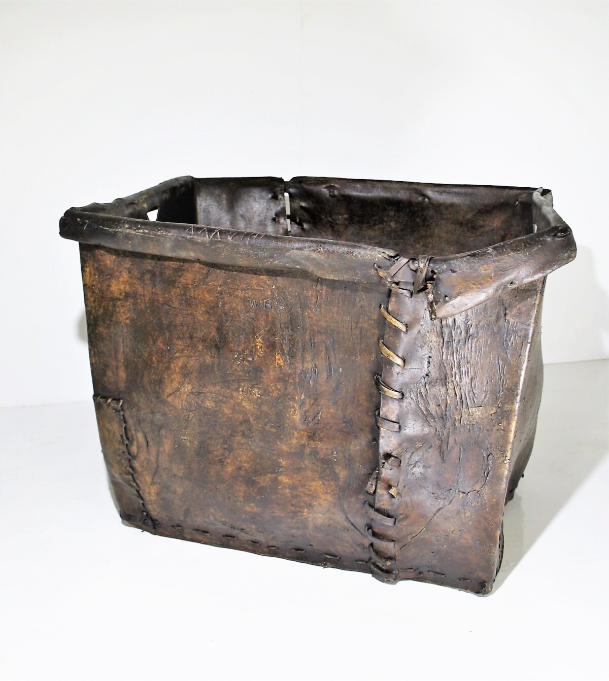 Huge Leather Mill Basket - Image 10