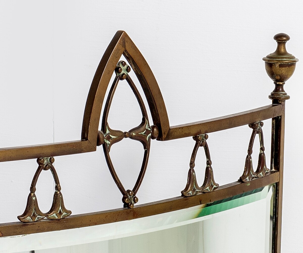 Edwardian Brass Finial Firescreen - Image 3