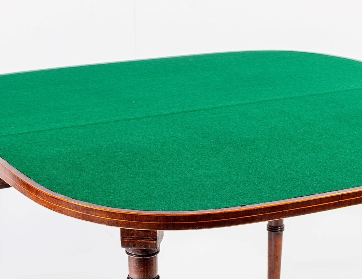 George III Folding Card Table - Image 9