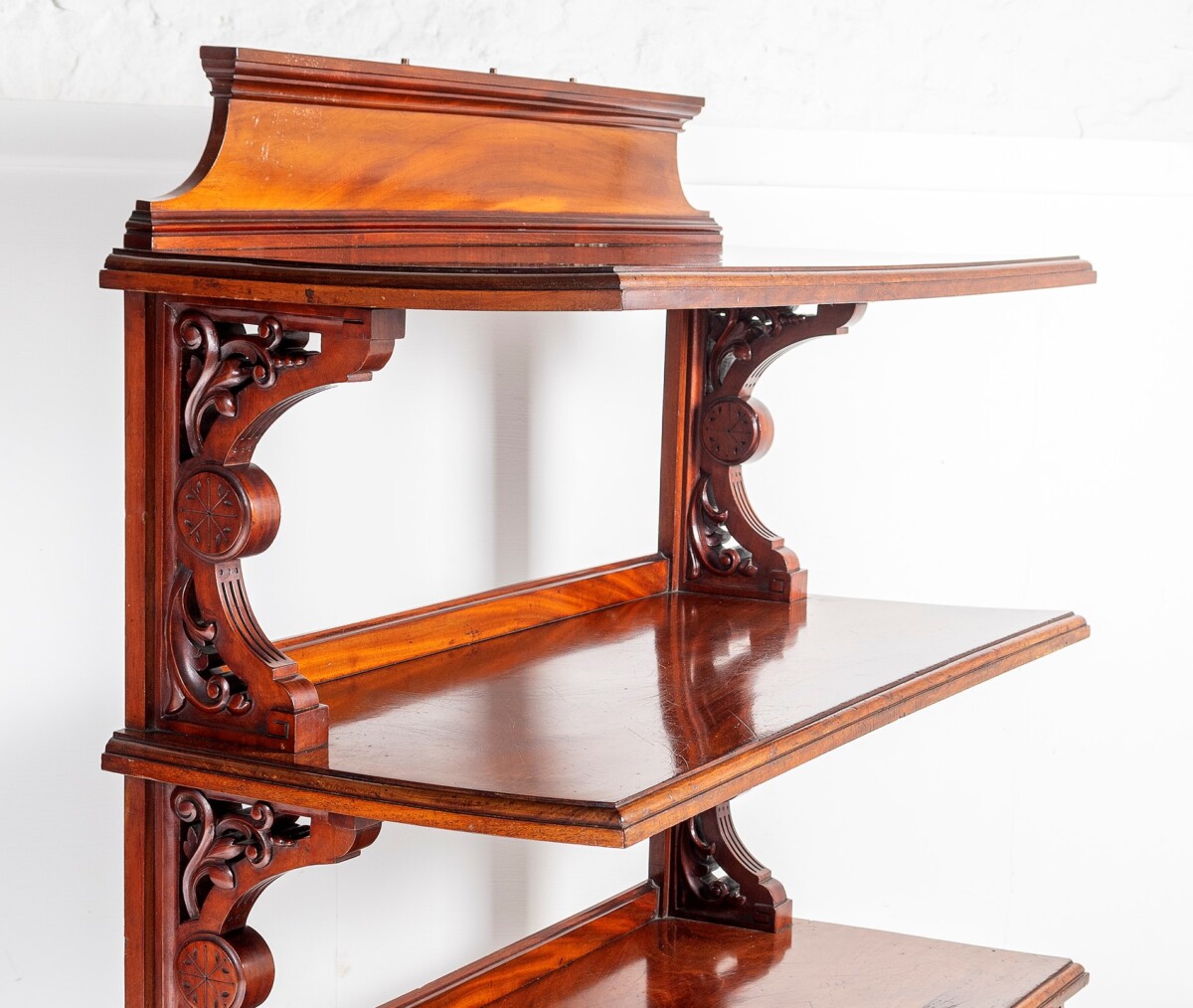 Antique Mahogany Three Tier Buffet Table Circa.1860 - Image 4