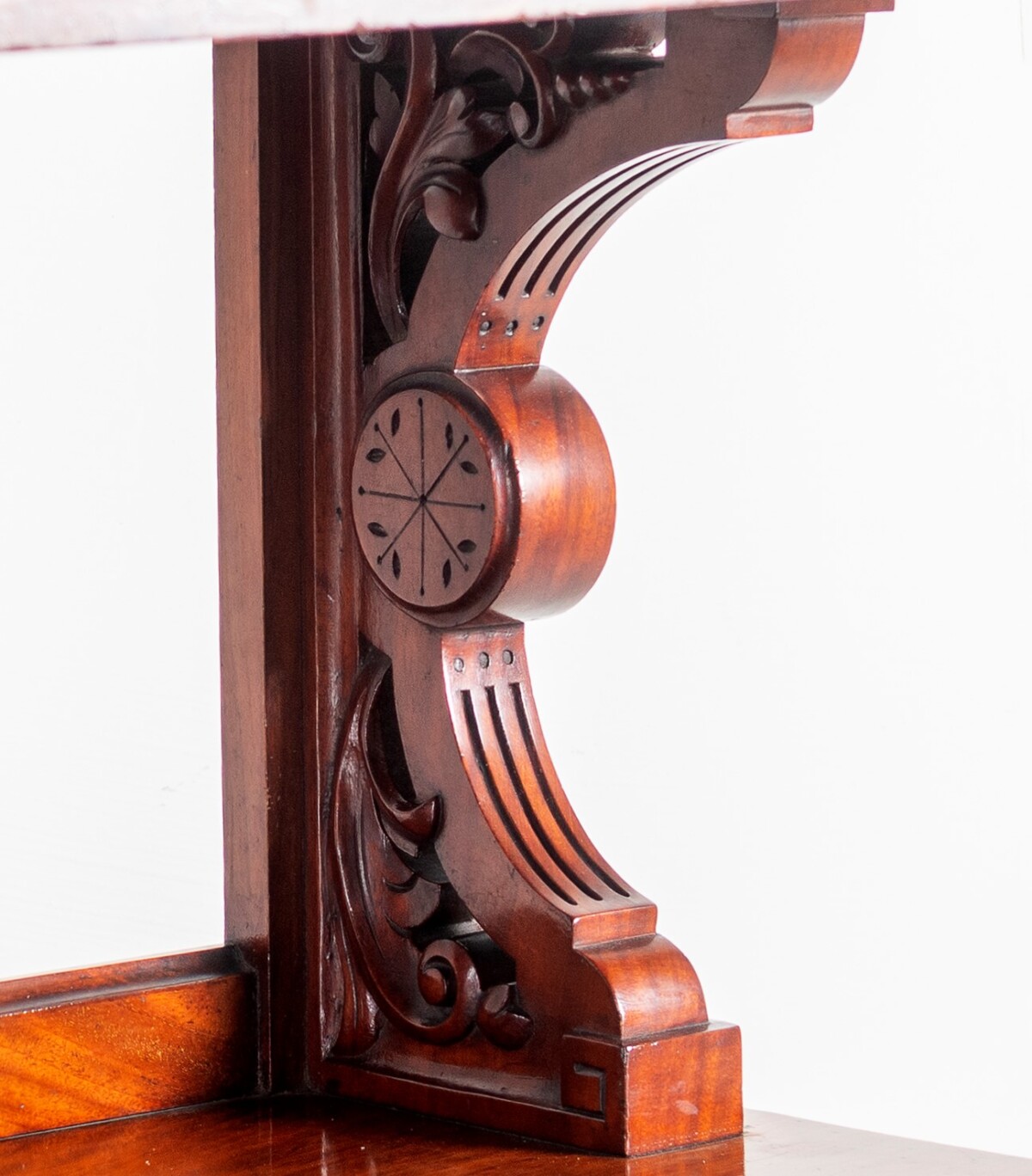 Antique Mahogany Three Tier Buffet Table Circa.1860 - Image 5