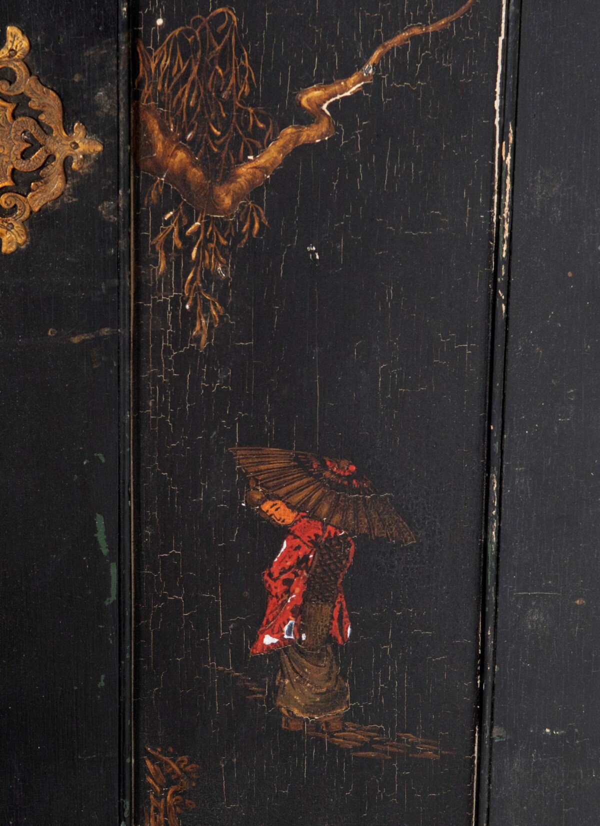 Old Hand Painted Chinese Doors - Image 4