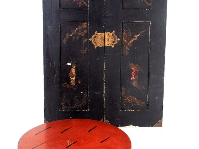 Old Hand Painted Chinese Doors