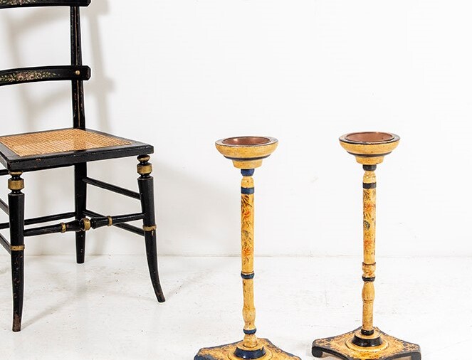 A Pair of Floor Standing Ashtrays