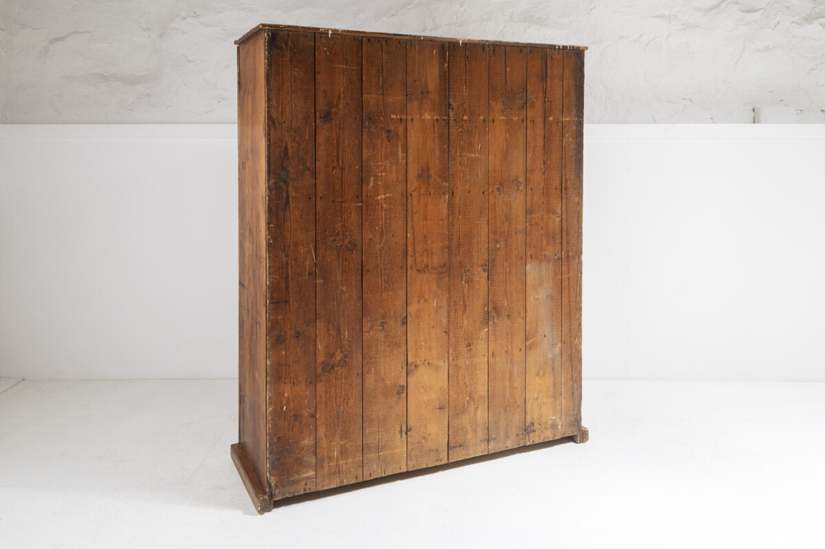 Large Old Pine Cupboard - Image 11