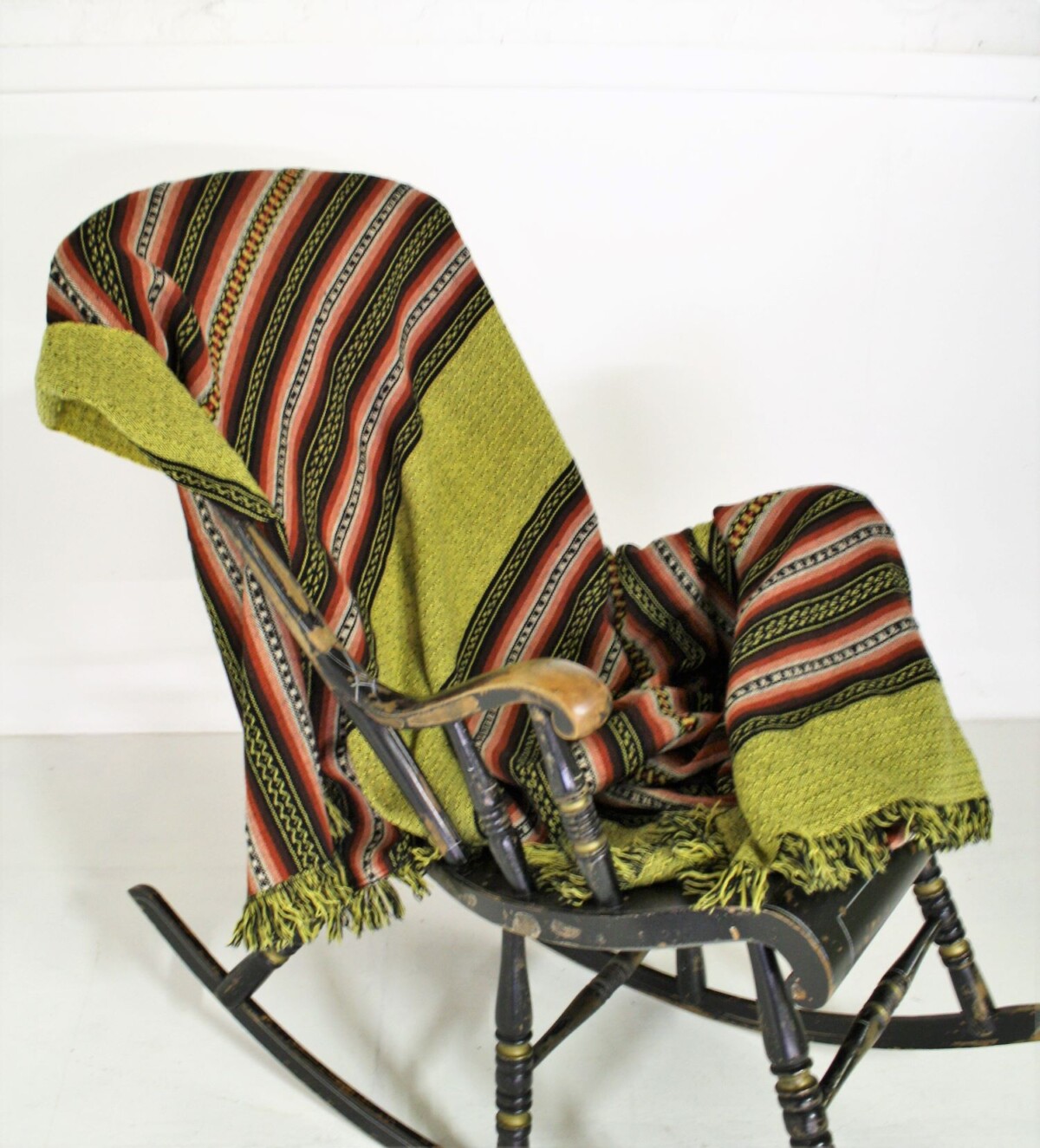 1960s Welsh Wool Throw - Image 3