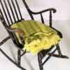Welsh Wool Blanket - Yellow & Black - Image 3