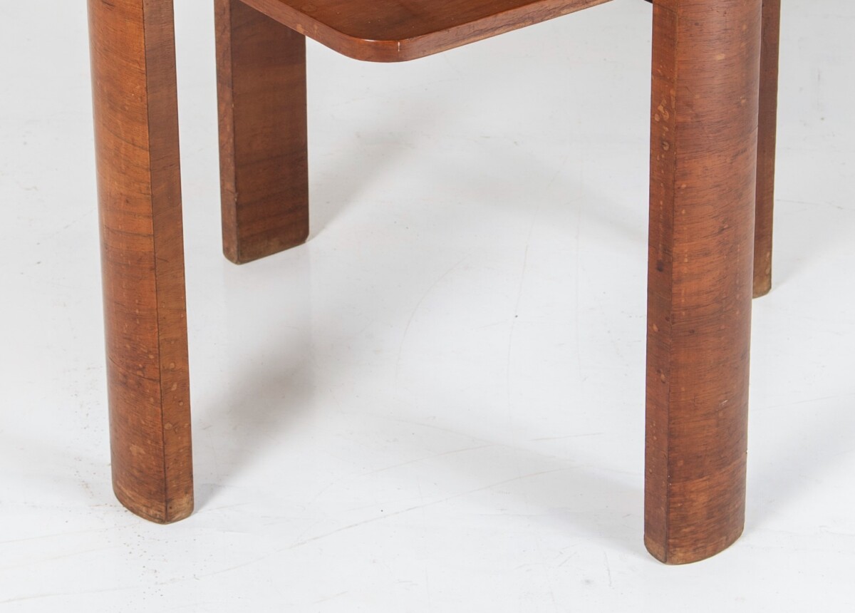 1930s Art Deco Walnut Side Table | Stylish Lamp Table - Image 7
