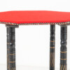 Ebonised Aesthetic Movement Octagonal Centre Table with Red Baize - Image 9