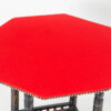 Ebonised Aesthetic Movement Octagonal Centre Table with Red Baize - Image 8