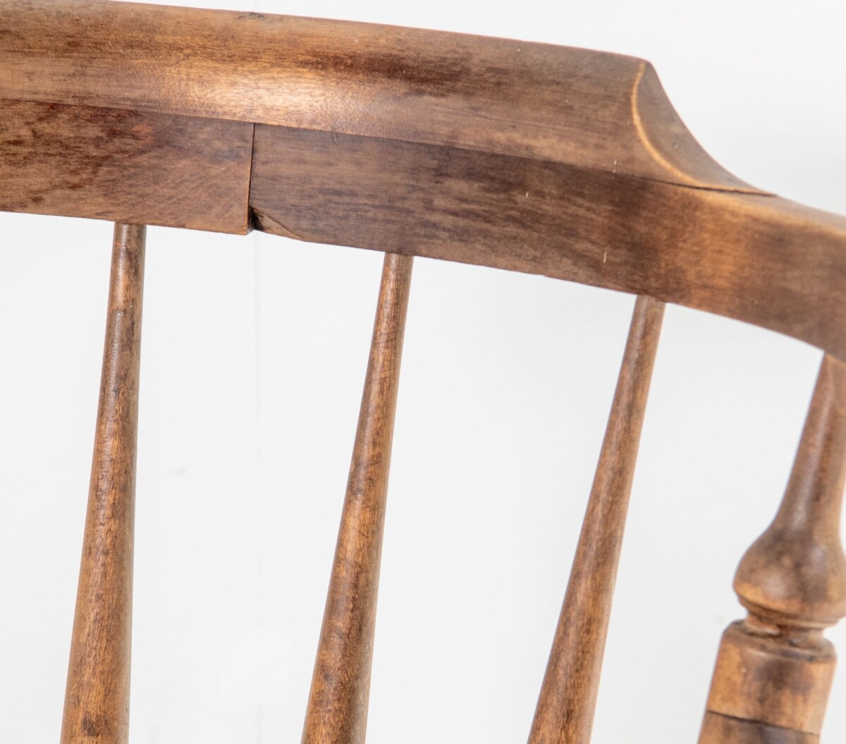 Low Back Windsor Armchair in Solid Elm Wood - Image 10