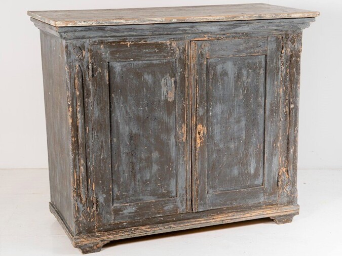 Swedish 19th Century Painted Pine Cupboard Storage