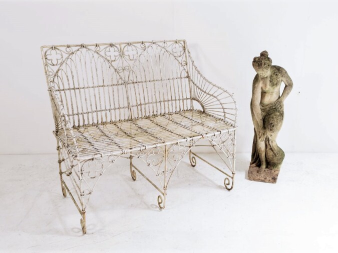 Wirework Garden Bench