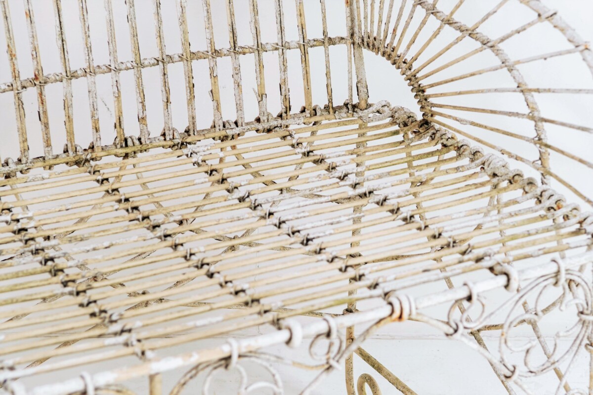Wirework Garden Bench - Image 9