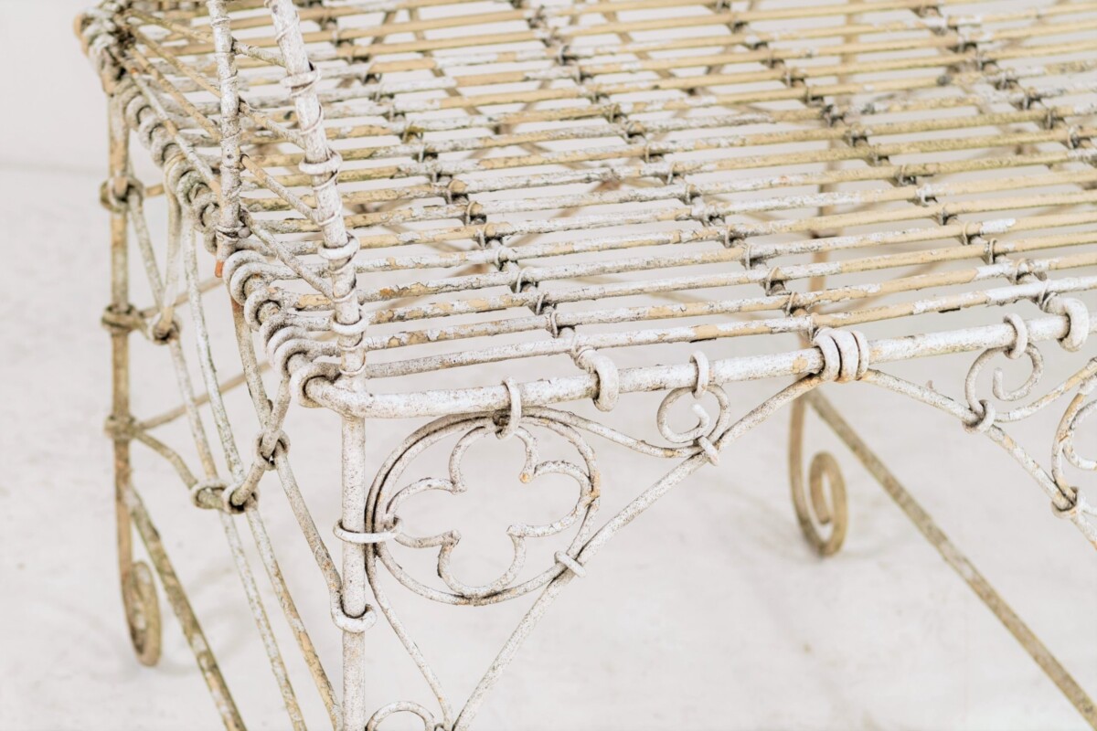 Wirework Garden Bench - Image 7