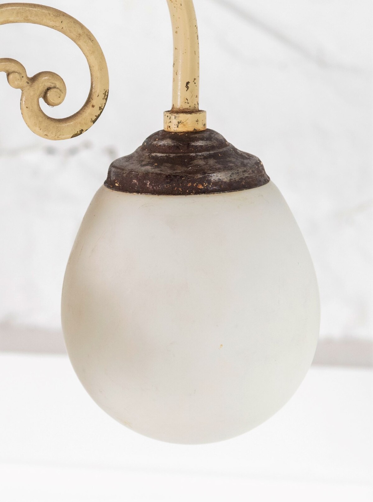 1920s Art Deco 3 Arm Chandelier Hall Pendant - Image 3