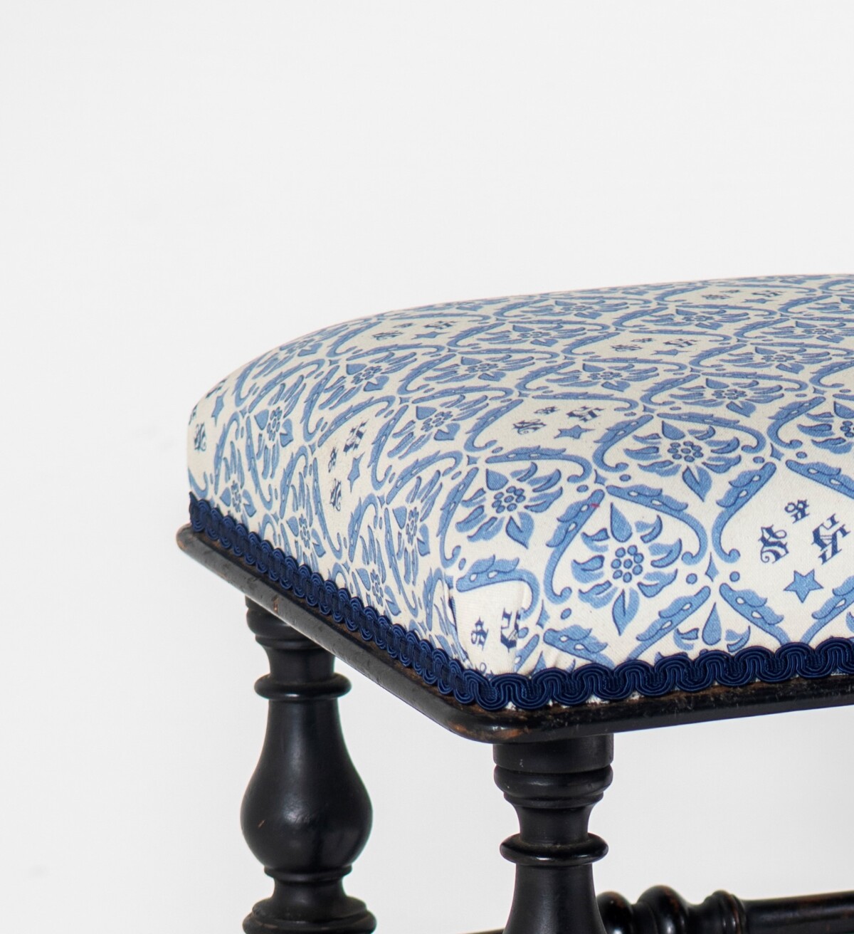 Ebonised Piano Stool by Henry Brooks & Co London | Dressing Table Stool | Circa 1880 - Image 2