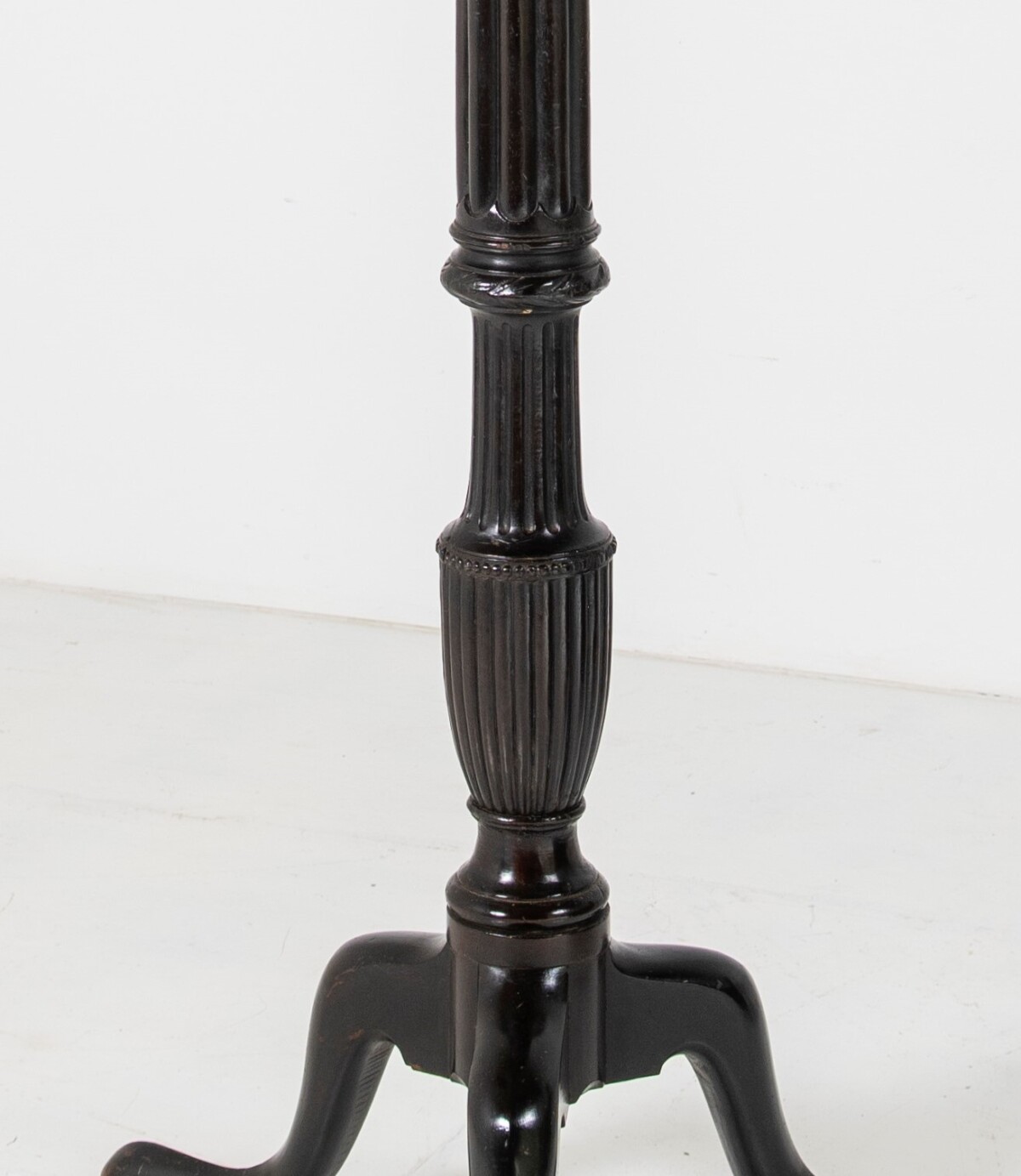Tall Oversized Ebonised Mahogany Floor Lamp Late Victorian - Image 7