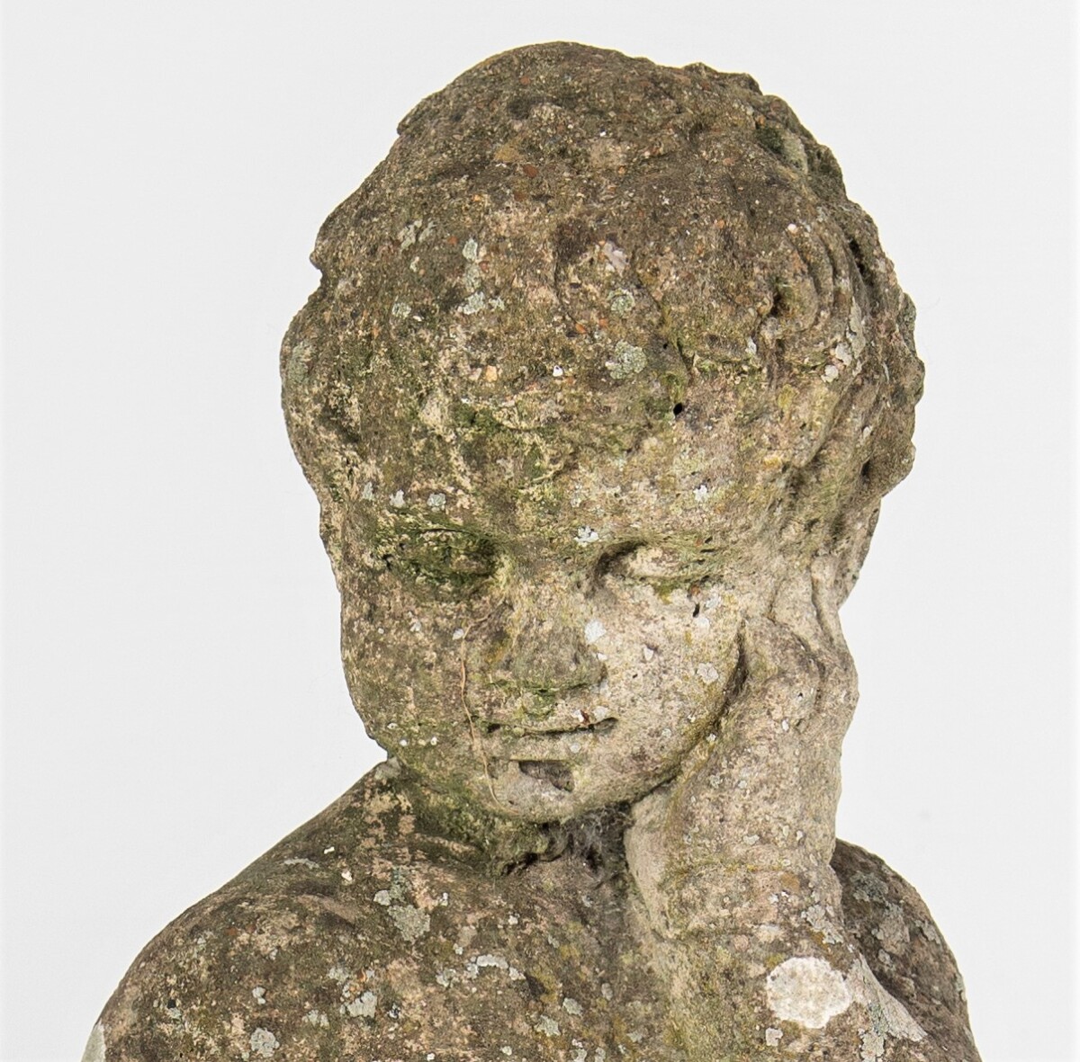 Putti Weathered Garden Statue - Image 2